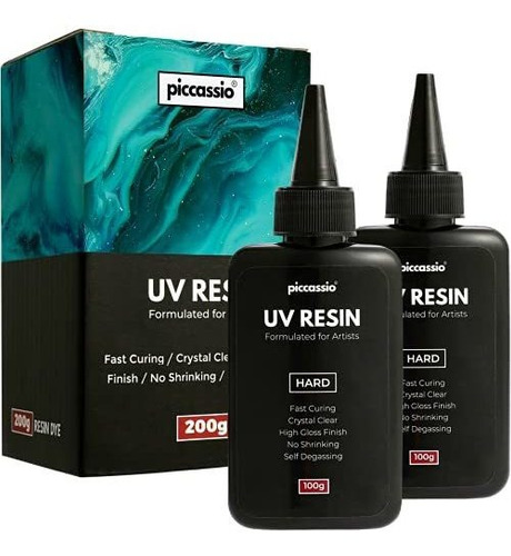 Resina Uv Piccassio - Resina Uv Ultra Clara De Tipo Duro Mej
