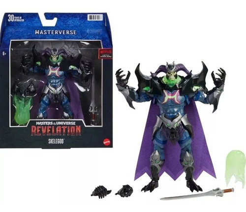 Master Of The Universe Revelation Skelegod 19 Cm Articulado