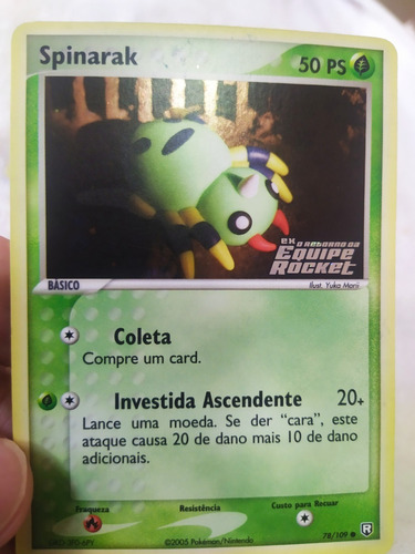 Card Pokemon Spinarak  78/109  Ex Retorno Da Equipe Rocket