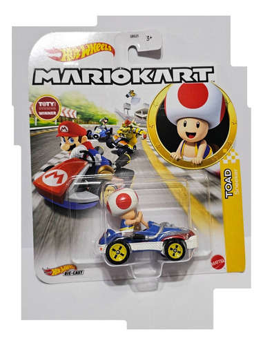 Coche Hot Wheels Pelicula Mario Bros Peach Toad Donkey Kong