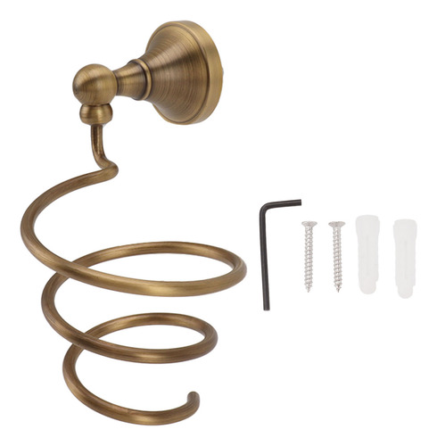 Soporte Para Secador De Pelo Montado En La Pared, De Cobre