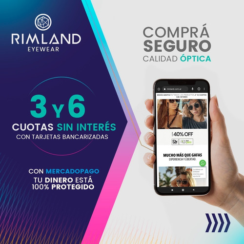 Imagen 7 de 8 de Anteojos De Sol Lentes De Sol Rimland Dolphin Caramelo