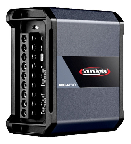 Imagem 3 de 7 de Modulo Amplificador Soundigital Sd400.4 Evo Brigde 4 Ohms