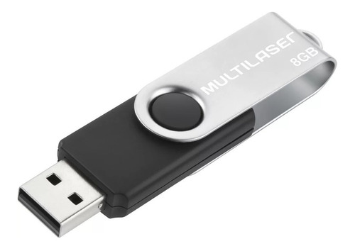 Pen Drive Multilaser Twist 8gb Preto Original