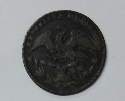 1/4 De Real 1835 D.f. Republica, Cobre Federal. Xf +. (Usado)