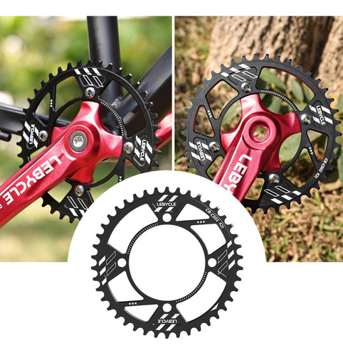 Wa Plato 104 Bcd Plato De Bicicleta De Montaña Cnc Negro 42t