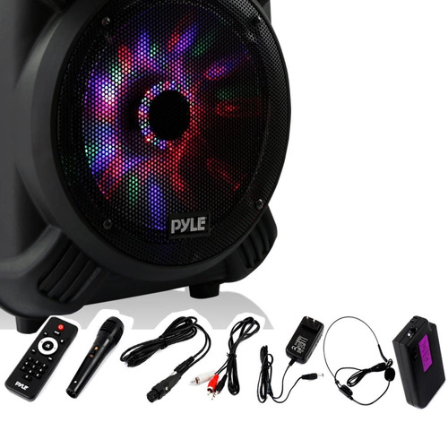 Pyle Bafle Portatil Pphp126wmu Fm Usb Mic Bluetooth