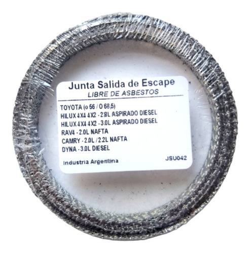 Junta Salida De Escape Toyota Hilux O56 O68.50 / Rav4 /camry