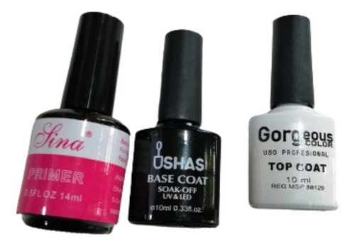 Kit De Base Coat Y Top Coat Ushas + Primer