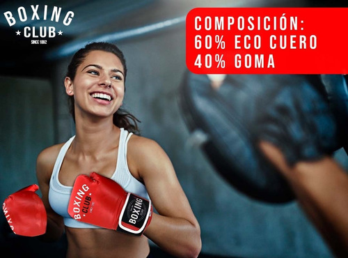 Imagen 4 de 10 de Guante Box Boxeo Sparring Kick Boxing Eco Cuero Ajustable
