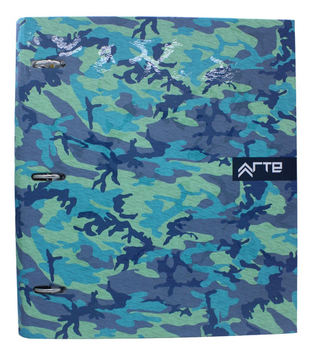 Carpeta A4 Arte Militar Azul Repuesto 120hj Raya Separador