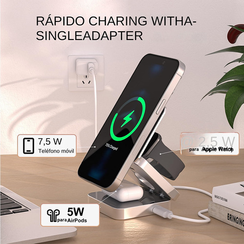 Cargador Magnético Inalámbrico Para iPhone 12 Pro Max 12min