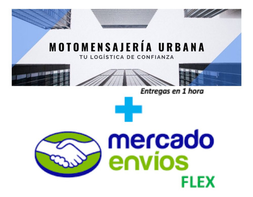 Imagen 7 de 10 de Mensajería En Moto Motomensajería Mercado Envíos Flex Caba