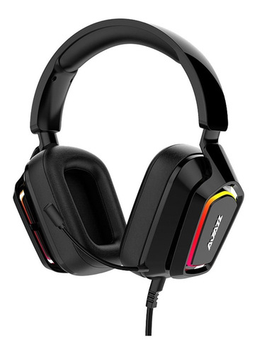 Imagen 1 de 6 de Audifonos Gamer 7.1 Usb Led - Ajazz Ax368 Negro