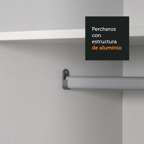 Ropero Closet Madesa 3 Puertas 2 Espejos Con Pies Bm Color Blanco
