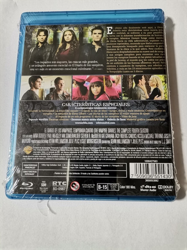Blu-ray - The Vampire Diaries: Diarios De Vampiros *temp 4*