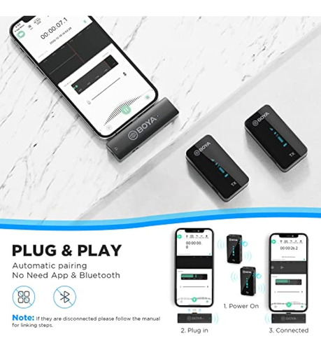 Boya By-xm6 S4 Micrófono Lavalier Inalámbrico Para