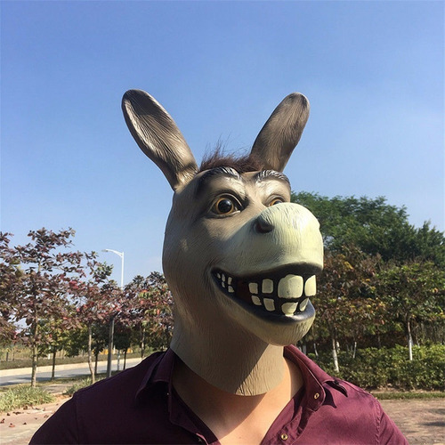 2023 Halloween Máscara De Látex Partido Burro Cabeza