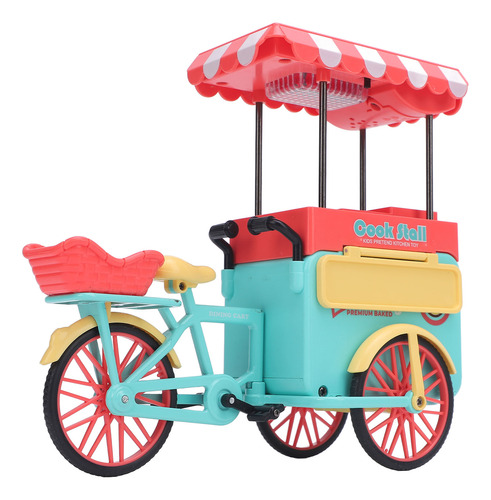 Conjunto De Brinquedos De Triciclo Food Trike Toy Em Escala