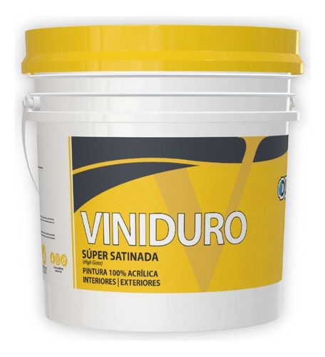 Pintura 100% Acrílica Satinada Viniduro Dumex 4 Litros