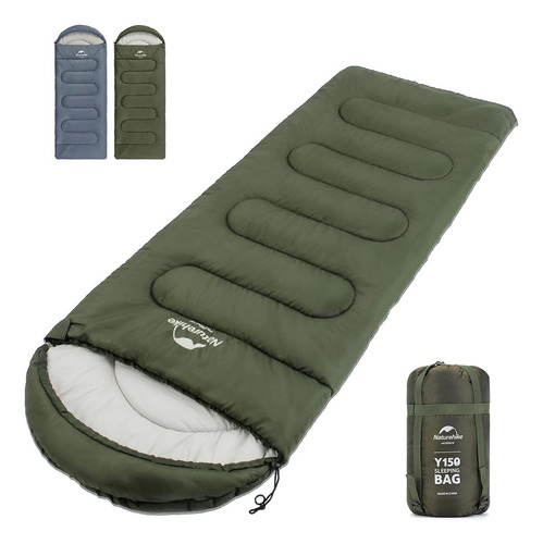 Saco De Dormir Naturehike L 3 Estaciones Impermeable Verde