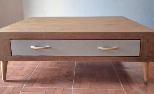 Mesa De Centro Ratona Nórdica Living De Madera 