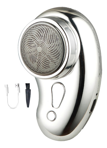 2 Mini Barbeador Masculino Recarregável Usb Aparador De