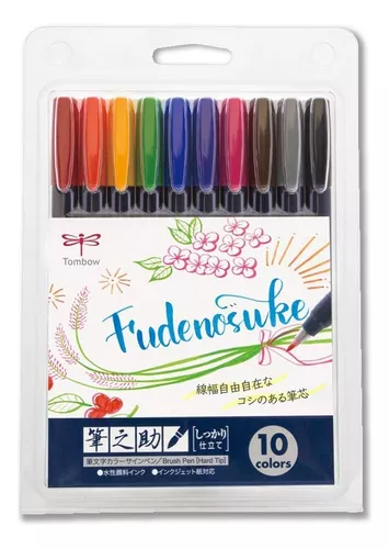 Mi opinión sobre los Rotuladores Tombow Fudenosuke de colores para Brush  Lettering - Lettering