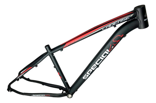 Quadro De Bicicleta Aro 29 Alumínio Mod Cadense Special Life Cor Preto/branco