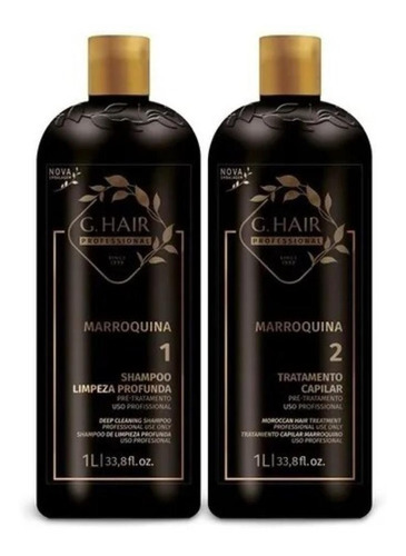 G Hair Marroquina Shampoo + Tratamento 2x1 Litro 