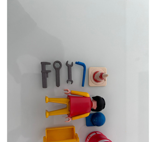 Boneco Playmobil Mecânica De Corrida Ferramentas Galão Caixa (Usado)