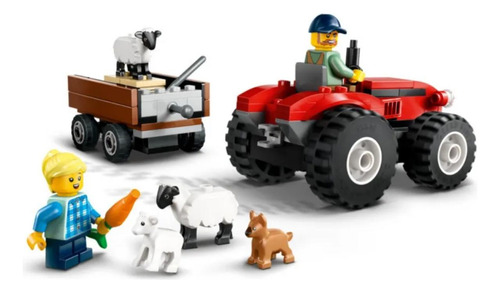 Lego City 60461 Trator De Fazenda Vermelho Trailer E Ovelhas