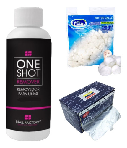 Kit Para Retiro Uñas Acrílicas Esmaltado Permanente - 454 Ml
