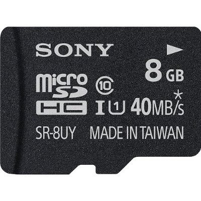 10 Tarjeta De Sony De 8 Gb Clase Micro Sdhc R40 Memoria (sr8