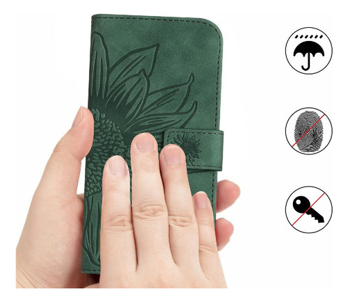 //caso Para Motorola Moto G71 5g En Relieve Girasol Con