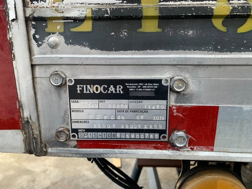 Imagem 7 de 23 de Baú Para Truck 8.5 Metros Facchini 2019 Piso Chapeado Xadrez