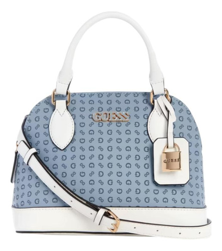 Guess Bolso Kinsley Con Logo- Piedra Multi