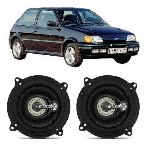 Alto Falante Ford Fiesta 1993 A 1995 Bravox 100w 2 Portas