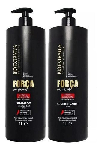  Força Com Pimenta Shampoo E Condicionador L1 Bio Extratus