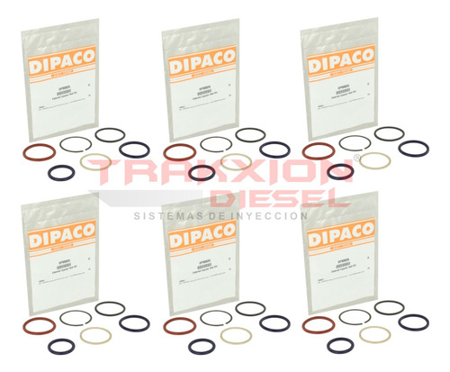 6 Kits De Sellos Dps0025 De Inyector Diesel Para 3126b Cat