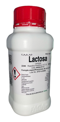 Lactosa R. A. De 500 G Fagalab
