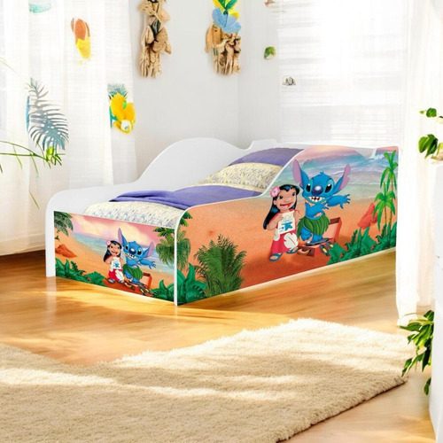Cama Infantil Stitch Quarto De Menina Menino Com Colchão Lilys Home Moveis Decoração