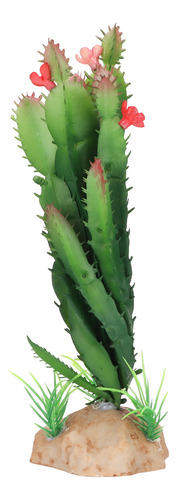 Planta De Cacto De Plástico Para Decoração De Aquário De Rép
