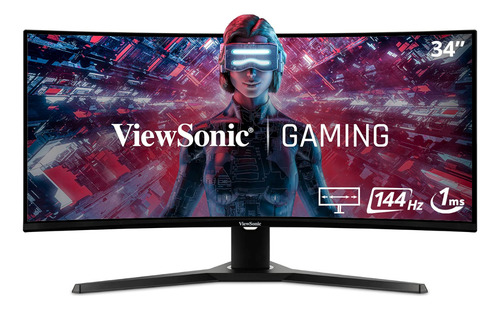 Monitor Viewsonic Vx3418-2kpc Led Curvado 34 Wqhd 144 Hz Tz