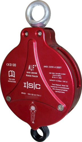 Polea R-alf Isc Auto Bloqueo Aluminio 250kg Rescate Trabajo