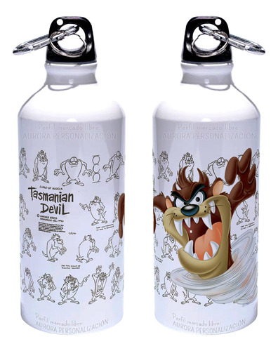 Caramañola Tasmanian Devil Taz Looney Tunes Botilito 600ml