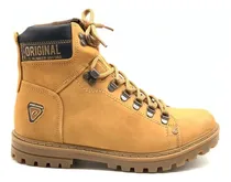 Comprar Bota Masculina Pegada Confort Cuero Acordonada Invierno