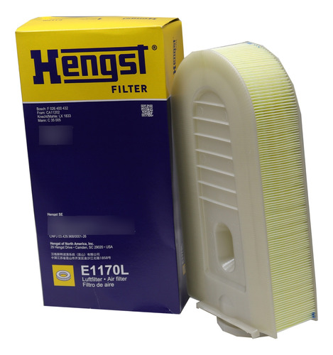 Filtro De Ar Hengst E1170l Mercedes Glk220 - Cód.9839