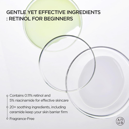Anua Retinol 0.3% + Niacin Renewing Serum Día/noche