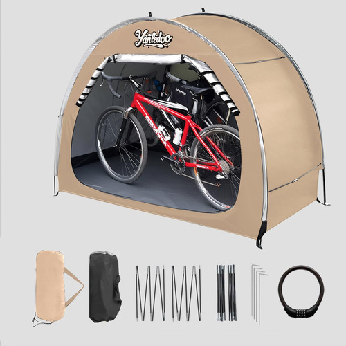 Cobertizo Impermeable Para Bicicleta 2-3 Plazas Portátil